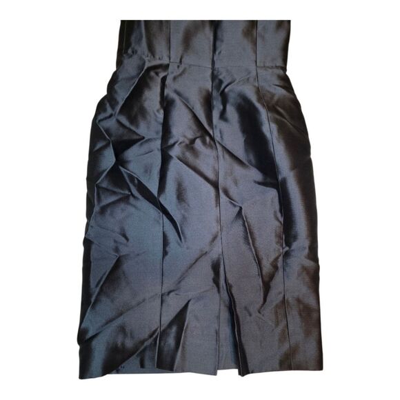 MILLY Black Dress with BIG BOW ACCENT - Size 2 - Picture 8 of 10